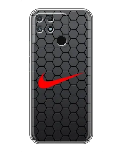 Чехол для Realme NARZO 50A с картинкой «Nike — карбоновая сетка» Чехол для Realme NARZO 50A с картинкой «Nike — карбоновая сетка»