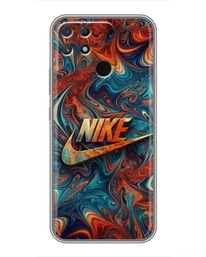 Чехол для Realme NARZO 50A с картинкой «Nike в абстракции» Чехол для Realme NARZO 50A с картинкой «Nike в абстракции»