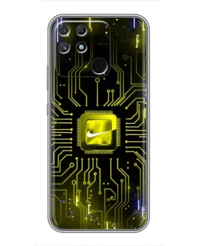 Чехол для Realme NARZO 50A с картинкой «Nike — золотая искра» Чехол для Realme NARZO 50A с картинкой «Nike — золотая искра»