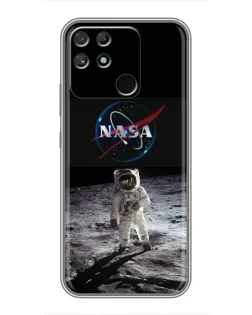 Чехол для Realme NARZO 50A с картинкой «Астронавт на Луне» Чехол для Realme NARZO 50A с картинкой «Астронавт на Луне»