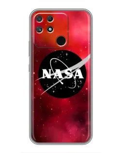 Чехол для Realme NARZO 50A с картинкой «NASA — красная туманность» Чехол для Realme NARZO 50A с картинкой «NASA — красная туманность»