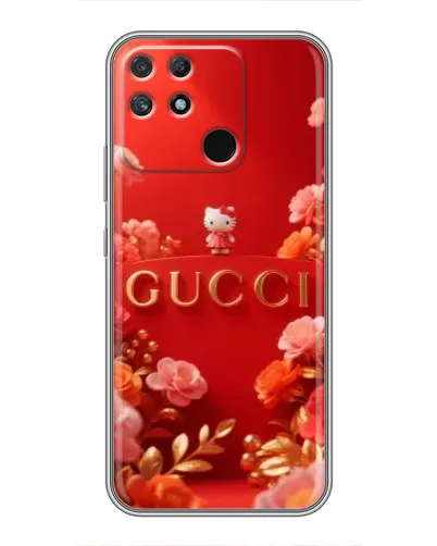 Чехол для Realme NARZO 50A с картинкой «Gucci — золотой сад»