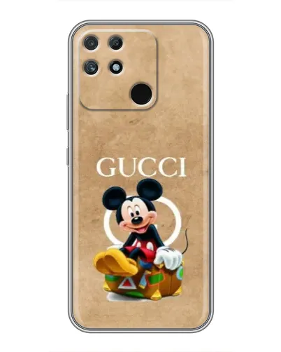 Чехол для Realme NARZO 50A с картинкой «Микки Маус Gucci — крафт»