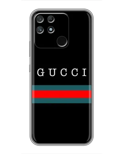 Чехол для Realme NARZO 50A с картинкой «Gucci — красный пояс»
