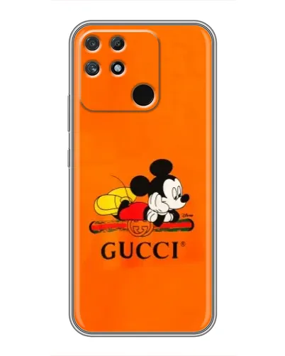 Чехол для Realme NARZO 50A с картинкой «Микки Маус Gucci — оранж» Чехол для Realme NARZO 50A с картинкой «Микки Маус Gucci — оранж»