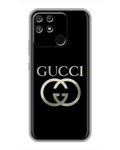 Чехол для Realme NARZO 50A с картинкой «Gucci — золото на черном» Чехол для Realme NARZO 50A с картинкой «Gucci — золото на черном»