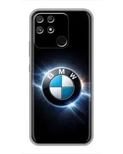 Чехол для Realme NARZO 50A с картинкой «BMW — неоновое сияние» Чехол для Realme NARZO 50A с картинкой «BMW — неоновое сияние»
