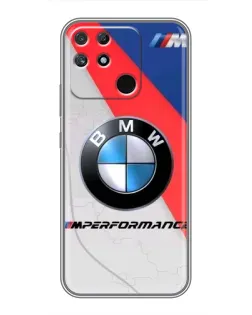 Чехол для Realme NARZO 50A с картинкой «BMW Performance стиль» Чехол для Realme NARZO 50A с картинкой «BMW Performance стиль»