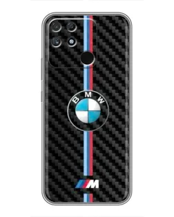 Чехол для Realme NARZO 50A с картинкой «Эмблема BMW и карбон» Чехол для Realme NARZO 50A с картинкой «Эмблема BMW и карбон»