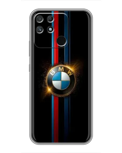 Чехол для Realme NARZO 50A с картинкой «BMW M-Power неон»