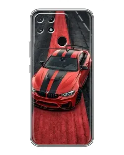 Чехол для Realme NARZO 50A с картинкой «BMW на красной дорожке» Чехол для Realme NARZO 50A с картинкой «BMW на красной дорожке»