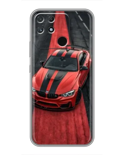 Чехол для Realme NARZO 50A с картинкой «BMW на красной дорожке»