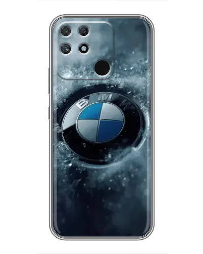 Чехол для Realme NARZO 50A с картинкой «Логотип BMW — лед» Чехол для Realme NARZO 50A с картинкой «Логотип BMW — лед»