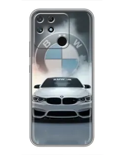 Чехол для Realme NARZO 50A с картинкой «BMW в белом дыму» Чехол для Realme NARZO 50A с картинкой «BMW в белом дыму»