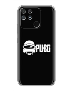 Чехол для Realme NARZO 50A с картинкой «PUBG — классический лого»