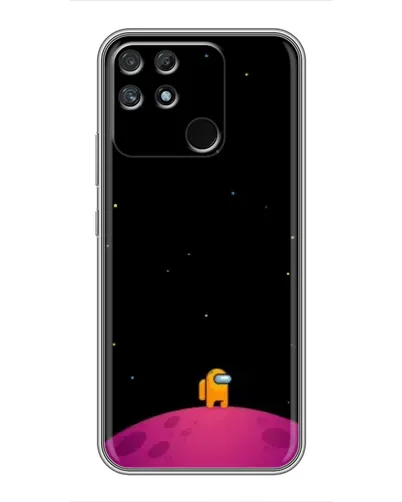 Чехол для Realme NARZO 50A с картинкой «Одинокий герой на планете» Чехол для Realme NARZO 50A с картинкой «Одинокий герой на планете»