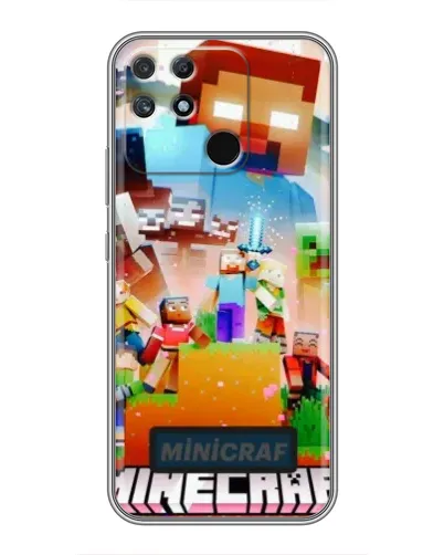 Чехол для Realme NARZO 50A с картинкой «Minecraft герои игры» Чехол для Realme NARZO 50A с картинкой «Minecraft герои игры»