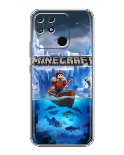 Чехол для Realme NARZO 50A с картинкой «Minecraft ледяной мир» Чехол для Realme NARZO 50A с картинкой «Minecraft ледяной мир»