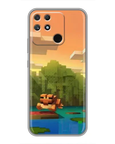 Чехол для Realme NARZO 50A с картинкой «Майнкрафт закат солнца» Чехол для Realme NARZO 50A с картинкой «Майнкрафт закат солнца»