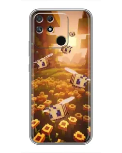 Чехол для Realme NARZO 50A с картинкой «Поле подсолнухов»