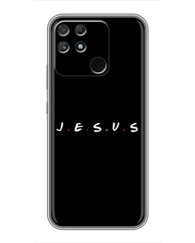 Чехол для Realme NARZO 50A с картинкой «Точки веры J.E.S.U.S.» Чехол для Realme NARZO 50A с картинкой «Точки веры J.E.S.U.S.»