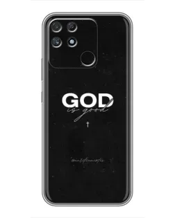 Чехол для Realme NARZO 50A с картинкой «GOD — Бог над всем»