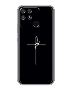 Чехол для Realme NARZO 50A с картинкой «Тонкий крест» Чехол для Realme NARZO 50A с картинкой «Тонкий крест»