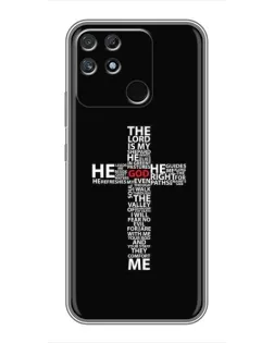 Чехол для Realme NARZO 50A с картинкой «Текстовый крест» Чехол для Realme NARZO 50A с картинкой «Текстовый крест»
