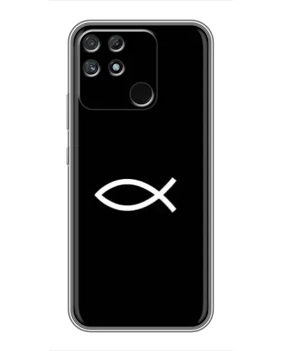 Чехол для Realme NARZO 50A с картинкой «Символ рыбы Jesus» Чехол для Realme NARZO 50A с картинкой «Символ рыбы Jesus»