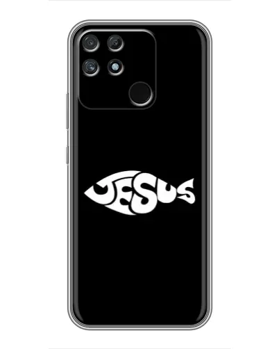 Чехол для Realme NARZO 50A с картинкой «Рыба Jesus» Чехол для Realme NARZO 50A с картинкой «Рыба Jesus»
