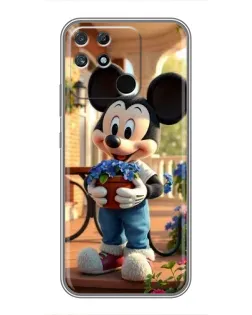 Чехол для Realme NARZO 50A с картинкой «Микки садовод» Чехол для Realme NARZO 50A с картинкой «Микки садовод»