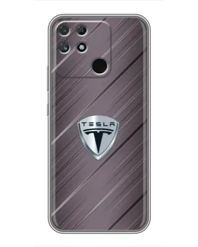 Чехол для Realme NARZO 50A с картинкой «Металлическая текстура Tesla» Чехол для Realme NARZO 50A с картинкой «Металлическая текстура Tesla»