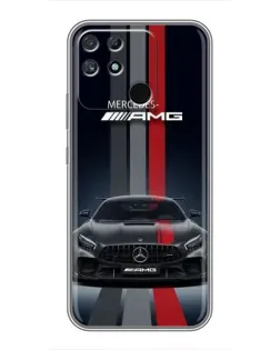 Чехол для Realme NARZO 50A с картинкой «Mercedes — белый карбон» Чехол для Realme NARZO 50A с картинкой «Mercedes — белый карбон»
