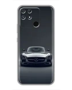 Чехол для Realme NARZO 50A с картинкой «Mercedes на черном» Чехол для Realme NARZO 50A с картинкой «Mercedes на черном»