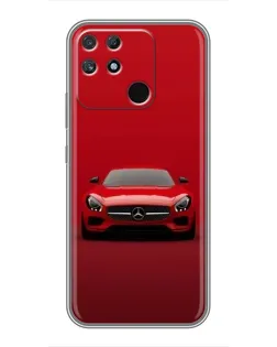 Чехол для Realme NARZO 50A с картинкой «Красный Mercedes AMG» Чехол для Realme NARZO 50A с картинкой «Красный Mercedes AMG»