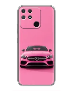 Чехол для Realme NARZO 50A с картинкой «Розовый Mercedes AMG» Чехол для Realme NARZO 50A с картинкой «Розовый Mercedes AMG»