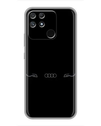 Чехол для Realme NARZO 50A с картинкой «Audi — световой подпись»