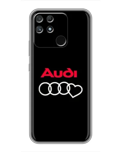 Чехол для Realme NARZO 50A с картинкой «Логотип Audi Heart»