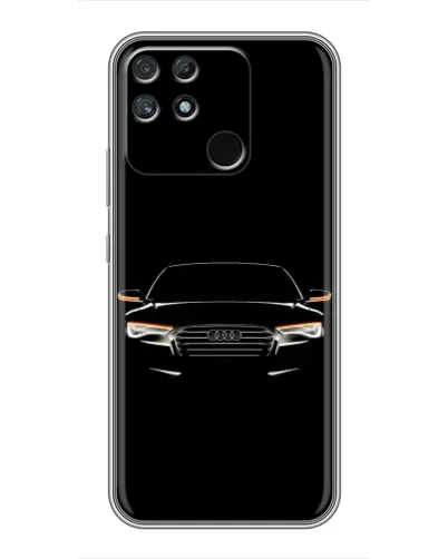 Чехол для Realme NARZO 50A с картинкой «Audi — ночной контур»