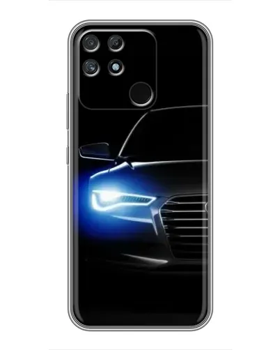 Чехол для Realme NARZO 50A с картинкой «Неоновый взгляд Audi»