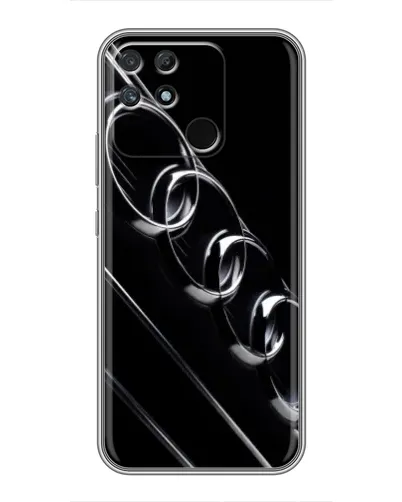 Чехол для Realme NARZO 50A с картинкой «Audi — абстрактные кольца»