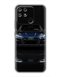 Чехол для Realme NARZO 50A с картинкой «Audi — ночное отражение»