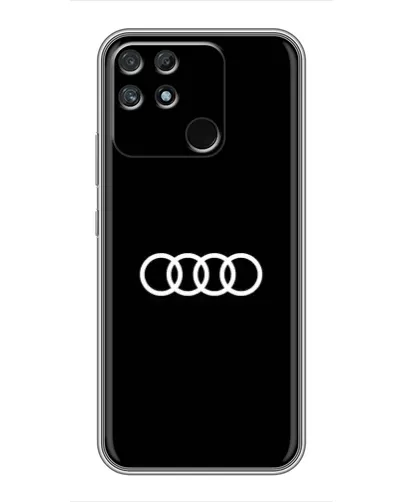 Чехол для Realme NARZO 50A с картинкой «Audi White Logo»