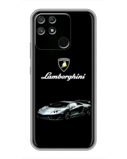 Чехол для Realme NARZO 50A с картинкой «Логотип Lamborghini классика»