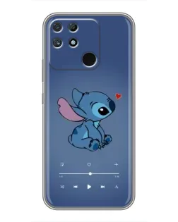 Чехол для Realme NARZO 50A с картинкой «Музыкальный Stitch»