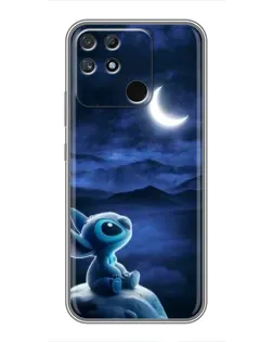 Чехол для Realme NARZO 50A с картинкой «Лунная ночь Стича»