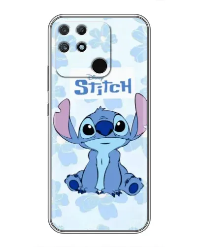 Чехол для Realme NARZO 50A с картинкой «Stitch среди цветов» Чехол для Realme NARZO 50A с картинкой «Stitch среди цветов»