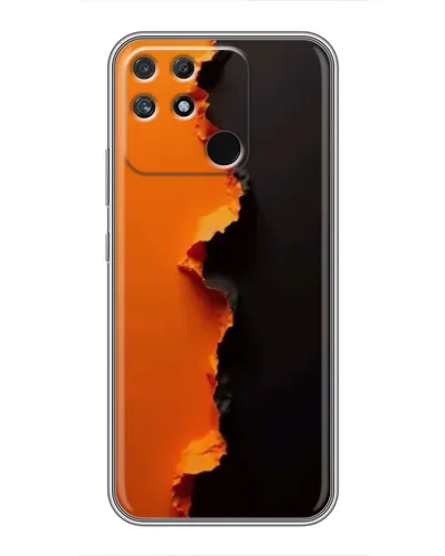 Чехол для Realme NARZO 50A с картинкой «Оранжевый разлом» Чехол для Realme NARZO 50A с картинкой «Оранжевый разлом»