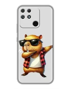 Чохол для Realme NARZO 50A з картинкою «Капібара репер даб» Чохол для Realme NARZO 50A з картинкою «Капібара репер даб»