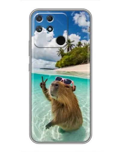 Чохол для Realme NARZO 50A з картинкою «Капібара на морі» Чохол для Realme NARZO 50A з картинкою «Капібара на морі»